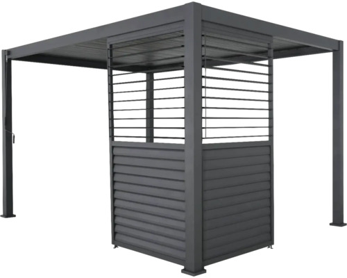 Pavillon mit Lamellenwand für den Aussenbereich