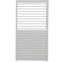 Sichtschutzelement mit Lamellen und Gitterstruktur