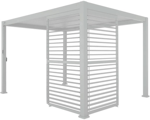 Pavillon mit Lamellenwand für den Aussenbereich
