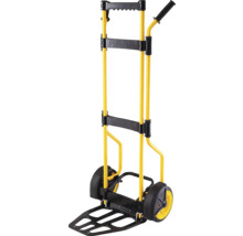 Diable d''escalier jaune avec poignée et roues