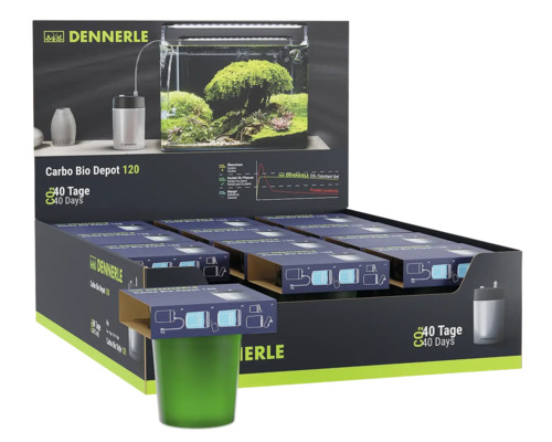 Dennerle Carbo Bio Depot 120 CO2-Düngesystem für Aquarien in Verkaufsverpackung