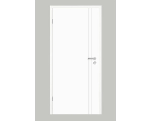 Porte d'intérieur Pertura Tilda 16 laque blanche 86,0x198,5 cm gauche