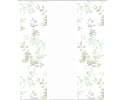 Panneau japonais à motif de feuilles