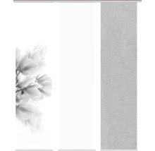 Panneau japonais avec fleurs de magnolia et motif structuré