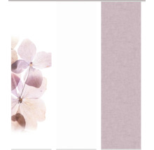 Panneau japonais avec motif floral et aspect textile