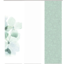 Panneau coulissant avec motif floral et texture