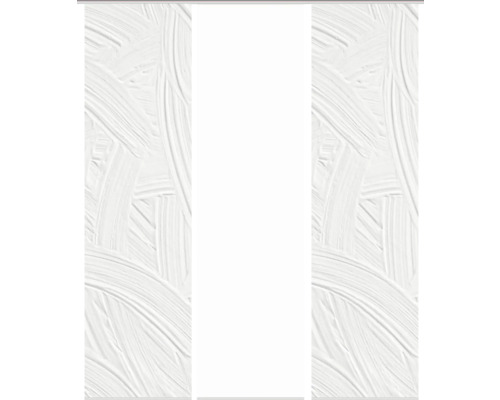 Porte coulissante avec optique trait de pinceau