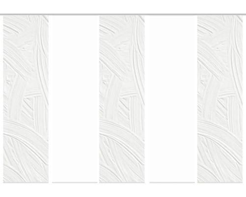 Panneau coulissant avec motif de coups de pinceau