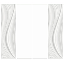 Panneau japonais avec motif ondulé pour la décoration de fenêtre