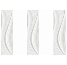 Panneaux coulissants à motif ondulé