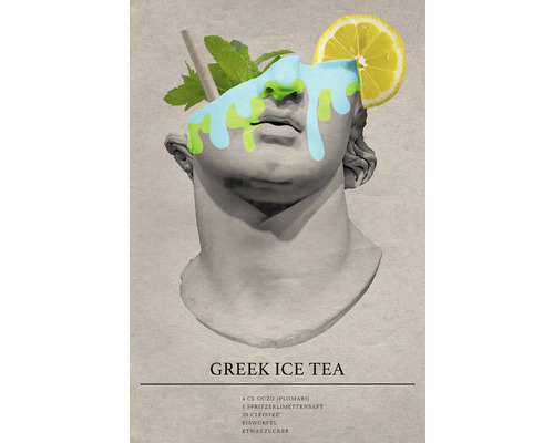 Tableau sur toile Greek Ice Tea Cocktail 40x60 cm