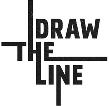 Schriftzug: Draw the Line
