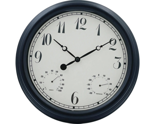 Horloge murale avec affichage de la température et de l''humidité
