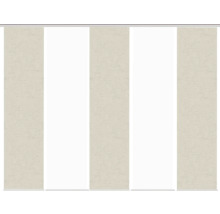 Store japonais avec plusieurs panneaux en tissu et panneaux en tissu transparent.