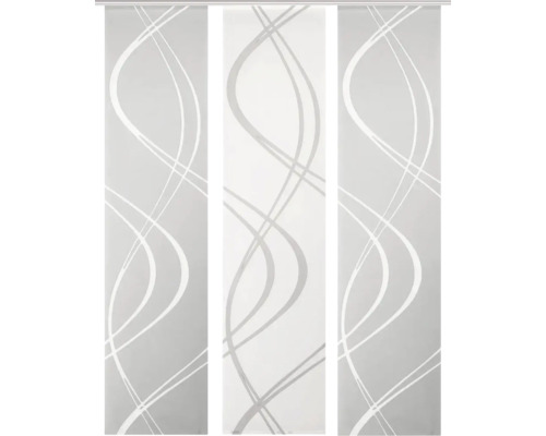 Panneau coulissant avec motif ondulé