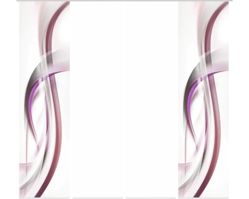 Panneau coulissant avec motif ondulé abstrait