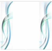 Panneaux muraux abstraits avec motif ondulé