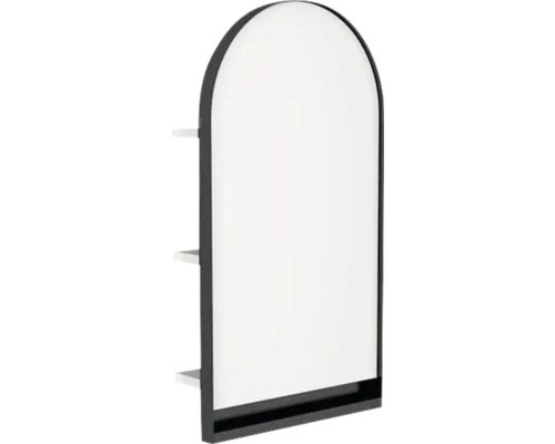 Spiegel mit Ablage Devo Cristal 2.0 40x76x17 cm Alpine white/black