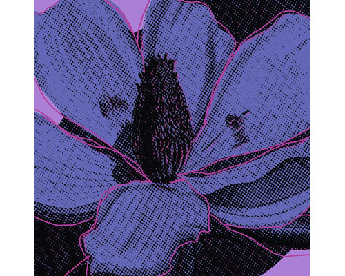 Tableau sur toile Purple Fusion 60x60 cm