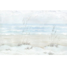 Illustration einer Küstenlandschaft mit Strandhafer