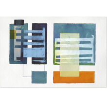 Peinture abstraite avec des formes géométriques