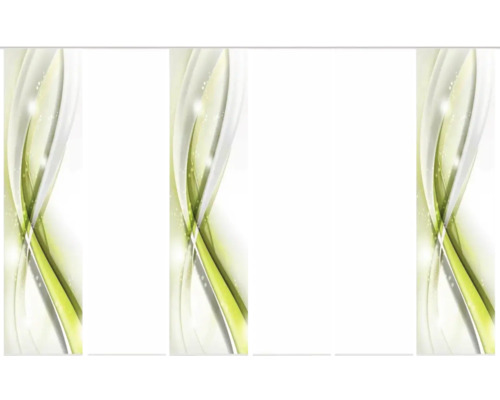 Motif abstrait avec des vagues vertes et blanches