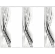 Motif mural abstrait avec des courbes élégantes