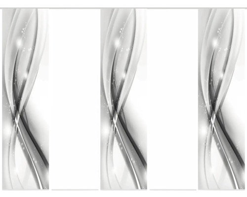 Motif mural abstrait avec des courbes élégantes