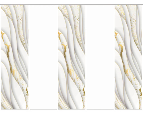 Panneau décoratif avec structure en marbre et motif ondulé