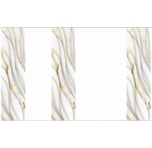 Panneaux décoratifs aspect marbre avec accents dorés