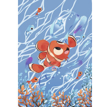 Illustration eines Clownfisches mit Korallenriff
