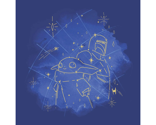 Tableau sur toile The Mandalorian - Grogu Constellation 40x40 cm