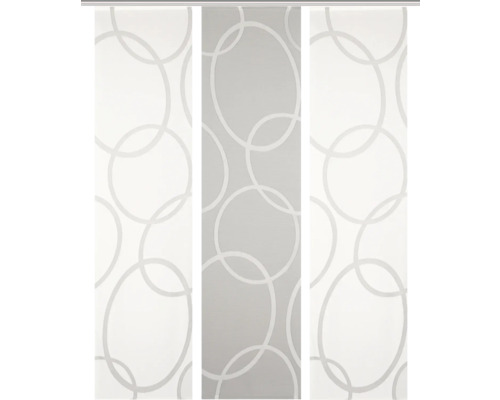 Schiebegardinen mit Kreismuster für Fensterdekoration