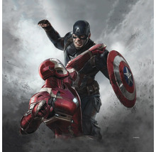 Illustration von Captain America und Iron Man im Kampf