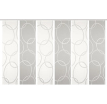 Schiebevorhang mit Kreisdessin