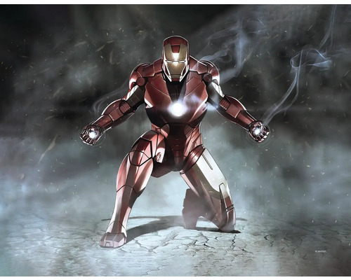 Tableau sur toile Iron Man Charging 40x30 cm