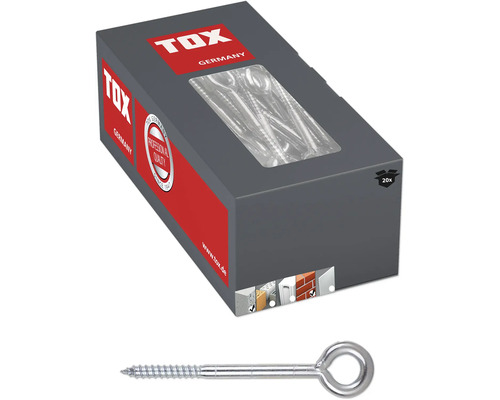 Paquet de vis à anneau avec filetage métrique, avec une vis à anneau individuelle