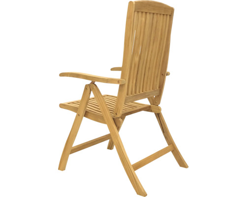 Chaise de jardin en teck avec accoudoirs