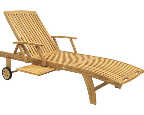 Chaise longue de jardin Teak