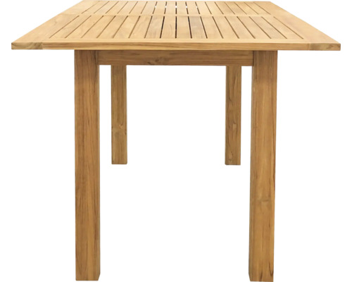 Rechteckiger Gartentisch aus Holz mit Lattenrost