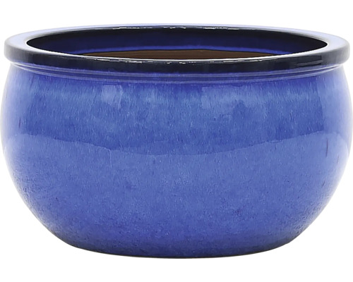 Pot de fleurs Lafiora Ø 37cm céramique bleu