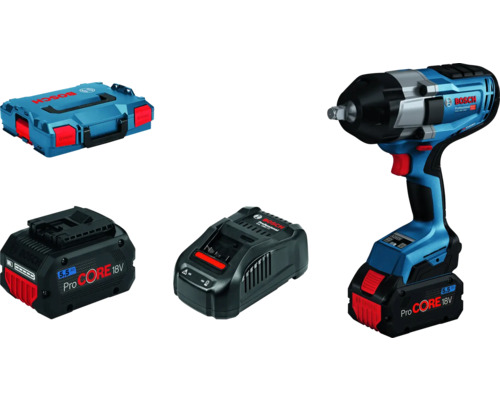 Visseuse à choc sans fil GDS 18V-1000, y compris 2x batteries ProCORE (5.5 Ah) et chargeur Visseuse à choc sans fil GDS 18V-1000, y compris 2x batteries ProCORE (5.5 Ah) et chargeur