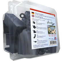 Komplettes Dachrinnenablaufset für die einseitige Montage einer Dachrinne bis sechs Meter