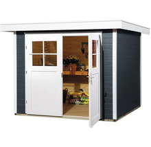 Gartenhaus weka 227 Gr. 2 inkl. Fußboden 259 x 284 cm anthrazit