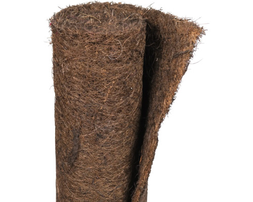 Natte de protection hivernale Videx 'Cocos' 150x50 cm marron foncé Tapis de coco sur un rouleau