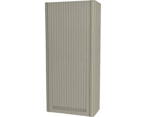 Hängeschrank mit 1 Tür Devo Gloria 2.0 rechts BxHxT 40x86x21 cm stone grey supermatt geriffelt