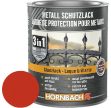 Peinture anti-rouille HORNBACH 3 en 1 brillante rouge feu, 750 ml