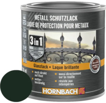 Peinture anti-rouille HORNBACH 3 en 1 brillante vert foncé 250 ml