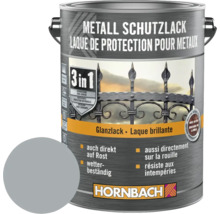 Peinture anti-rouille HORNBACH 3 en 1 brillante argent 2,5 l