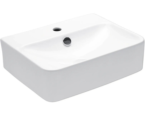 Handwaschbecken AquaSu® Kono 44 x 36 cm weiß matt